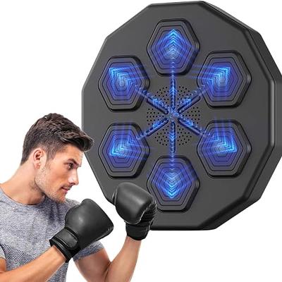 XUELF Smart Boxing Machine,Music Boxing Target, Smart Boxing Machine Wall  Mounted with Music Light and Boxing Gloves, Training Hand Eye Reaction and