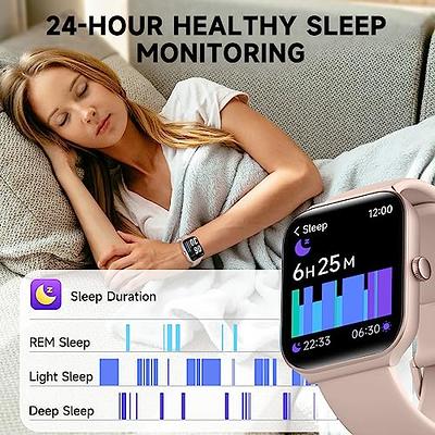 FILIEKEU Bluetooth Calls Smart Watch Men Women Heart Rate Sleep Monitor  IP67 Waterproof Fitness Tracker 1.3'' Touch Screen Black Stainless Steel