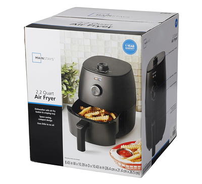 MasterPRO - Dual Air Fryer - 8.4 Quart Capacity with Two Frying Baskets - Two Non Stick Crisper Racks - Holds Up to 7.5 Pounds of Food - 1700 Watts