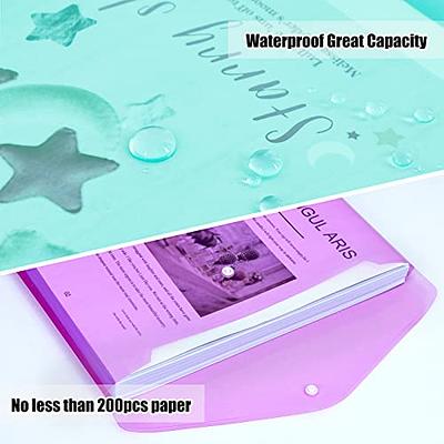 EOOUT 24pcs Clear Envelopes, Expandable Folders for Documents and  Waterproof Folders with Snap Closure, A4 Size Letter Size, for School and  Office Supplies - Yahoo Shopping
