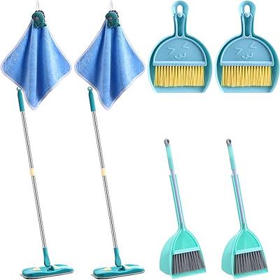 Gemileo Kids Cleaning Set 12PCS Wooden Detachable Pretend Play Kitchen Set  Housekeeping Toddler Toy Cleaning Play Set Broom Mop Duster Dustpan Brush