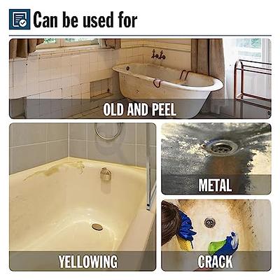 Remove epoxy paint from bathtub with Citristrip 