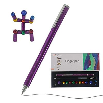 SUUYOO Fidget Pen, Decompression Magnetic Metal Pen, Eliminate Pressure  Fidget Pen Magnet, Multifunctional Deformable Fidget Pencil, Writing Magnet