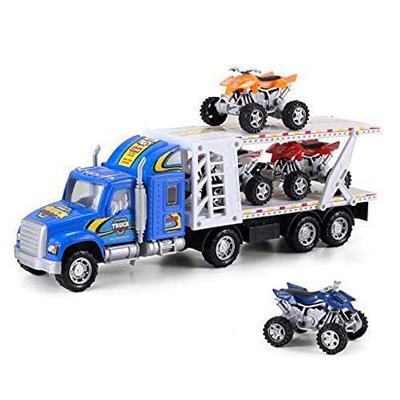 USToyOutlet Heroes to The Rescue Truck Hauler with Trailer and 4