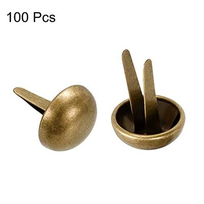 100pcs Paper Fasteners Electroplating Brads Round Metal Brads for