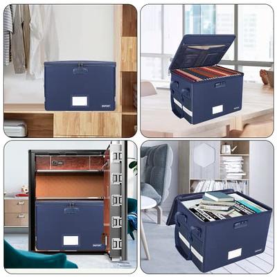  Oterri File Box with Lock, Fireproof Document Box