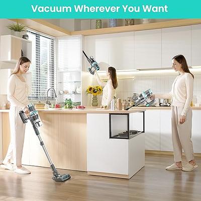  HOMPANY Cordless Vacuum Cleaner, 26Kpa Powerful Suction Stick  Vacuum, 45Mins Long Runtime for Home,1.5L Dust Cup, Rechargeable Cordless  Vacuum