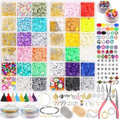  UHIBROS 6000 Pcs Clay Beads Bracelet Making Kit, Girls  Friendship Bracelet Polymer Heishi Beads with Jewelry Charms Crafts Gifts  for Teen : Arts, Crafts & Sewing