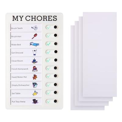 Mwoot 2 Pieces Chore Chart Customized Memo Checklist Boards for Kids  Adults, Daily to Do List Checklist Chart, Detachable Chores Board with  Blank