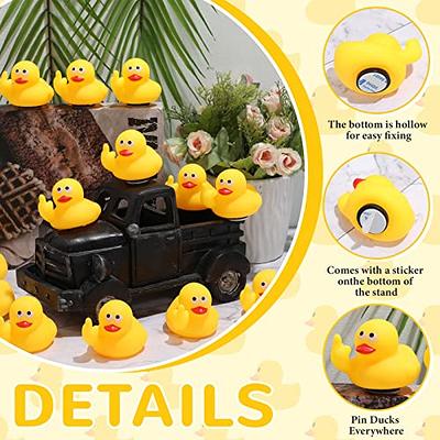 Lenwen 12 Set Middle Finger Rubber Ducks with Rubber Duck Mount