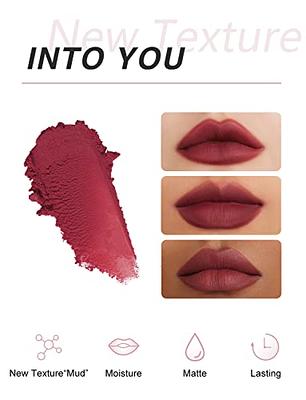 INTO YOU Matte Lipstick Lip Mud, Waterproof Long Lasting Smudge Proof  Velvet Lip Stains, Multi-Purpose for Lip and Cheek, Non-Stick Cup Not Fade  Lip Gloss Makeup Cosmetics Official Directly (EM22)