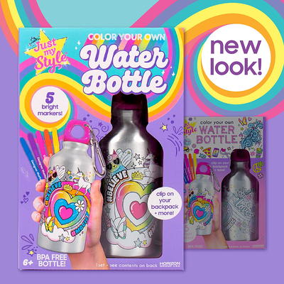 Just My Style Color Your Own Water Bottle, Pre-Designed, Boys and Girls,  Child, Ages 6+ - Yahoo Shopping