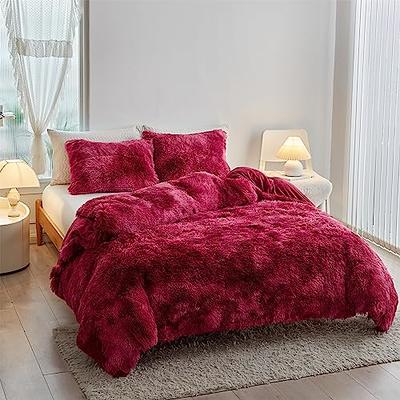 Bedsure Fluffy Comforter Cover Set - Shaggy Tufted Duvet Cover, Fluffy  Bedding, Winter Bedding, 2/3 Pieces,1 Duvet Cover With Zipper Closure & 1/2  Pillow Shams, Comforter Not Included