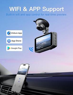 Dash Cam WiFi 2.5K 1440P Front Dash Camera for Cars, E-YEEGER Car Camera  Mini Dashcams with App, Night Vision, 24H Parking Mode, G-Sensor, Loop  Recording, Free 32G Card, Support 256GB Max 