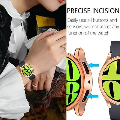 Tagomoon Samsung Galaxy Watch 6 40mm Compatible Case and Screen Protector  360 Full Protection Silicone Case - Trendyol