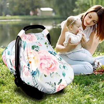 Car Seat Canopy- Cotton Baby Car Seat Covers has Peep Windows and  Breathable Mesh( Carrying Pouch for Easy Storage)- Stretchy Car Seat Covers  for Babies Fit All Baby Car Seat - Yahoo