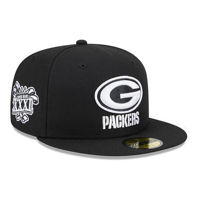 Green Bay Packers New Era Flawless Stripe 39THIRTY Flex Hat - Black