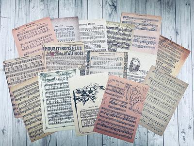 Junk Journal 50 Pieces Ephemera Clip Art Book. Journaling Supplies