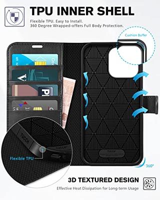  LAMEEKU iPhone 11 Wallet Case, iPhone 11 Card Holder Case with  Credit Card Slot Holder Money Pocket Leather Case Protective Phone Case  with TPU Bumper Cover for Apple iPhone 11 6.1 (