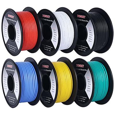 Silicone Wire 14 Gauge Electrical Wire Kit Spool 25ft Each 6 Colors Flexible  14 AWG Stranded Tinned Copper Wire from Fermerry - Yahoo Shopping