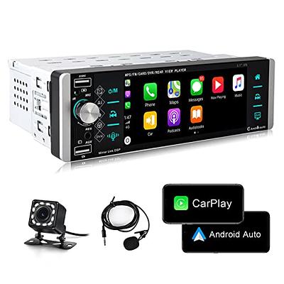 10 Inch Touch Screen Single 1Din Car Stereo Radio Audio Apple Carplay Head  Unit