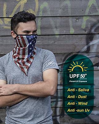 Neck Gaiter Face Mask Scarf, Made in the USA. Sun & Dust Protection, Sport,  Bandanas for Fishing, Hiking, Cycling, Motorcycling - Black Camo