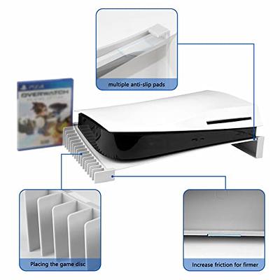 NexiGo PS5 Accessories Horizontal Stand, [Minimalist Design], PS5 Base  Stand, Compatible with Playstation 5 Disc & Digital Editions, White