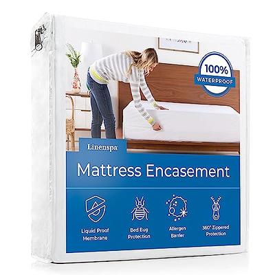 Allerease® Waterproof Allergy Protection Zippered Mattress Protector,  White, Full - Yahoo Shopping