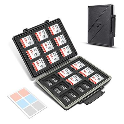 PHIXERO 24 Slots SD Card Case for Cards Storage Waterproof Shock Resis