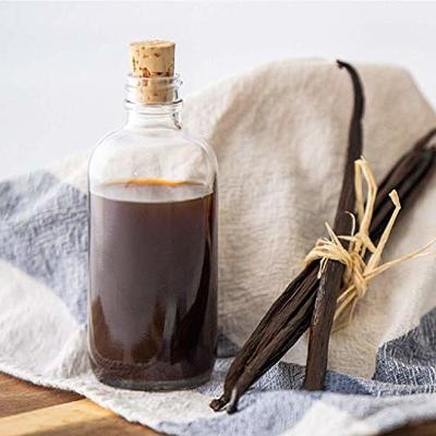 Homemade Vanilla Extract Labels for 4 oz Boston Round Bottles and Larger -  Vanilla Beans & Alcohol - Handmade by Conquest of Happiness