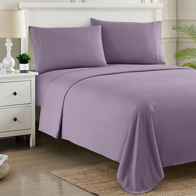 Sweet Home Collection | Fitted Sheet Brushed Microfiber Bottom Sheets with  Built in Sheet Straps, Full, Beige