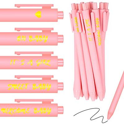 Ireer 36 Pcs Baby Shower Favors Pens for Guests Bulk Games It's a Boy or  Girl Pens Retractable Gel Ink Pens Blue Pink White Gel Pens Small Baby  Shower