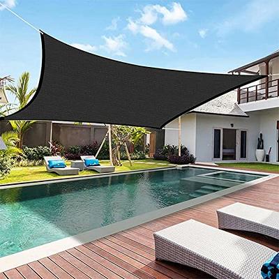 16x12FT Outdoor Patio Rectangle Sun Sail Shade Cover Canopy Top