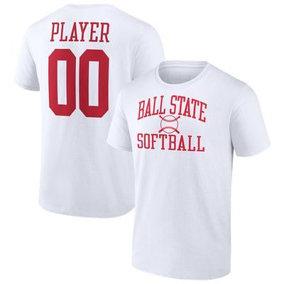 Women's Fanatics Branded White Louisville Cardinals Football Pick-A-Player NIL Gameday Tradition V-Neck T-Shirt