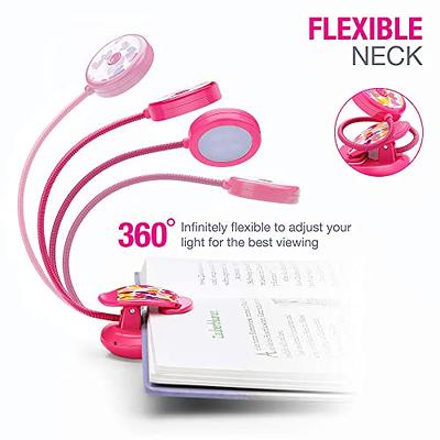 Vekkia The Newest Rechargeable LED Neck Reading Light, Book Light for  Reading in Bed, 3 Colors & 5 Brightness Adjustable, Long Lasting. Perfect  for Reading, Knitting, Camping & Repairing 