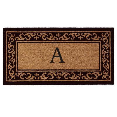 A1 Home Collections A1HC Black/Beige 24 in. x 47.5 in. Rubber and