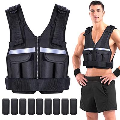 PRISP Adjustable Weighted Training Vest - 20kg Weight Vest for Strength and  Fitness Workout