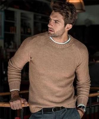 COOFANDY Men Casual Knit Pullover Sweatshirt Slim Fit Thermal Fashion  Sweater