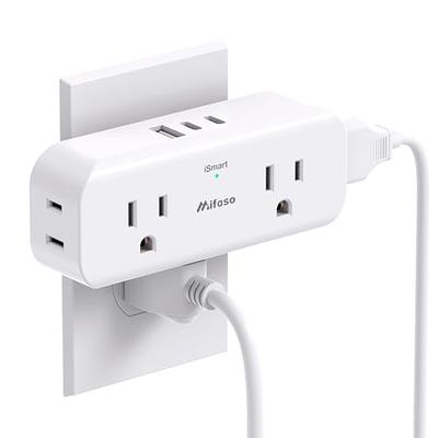 ANNQUAN Automatic Pop Up Countertop Outlet with 15W Wireless Charger,4  Outlets,2 USB Ports,4.75 Pop Up Electrical Outlet,Home Office Power