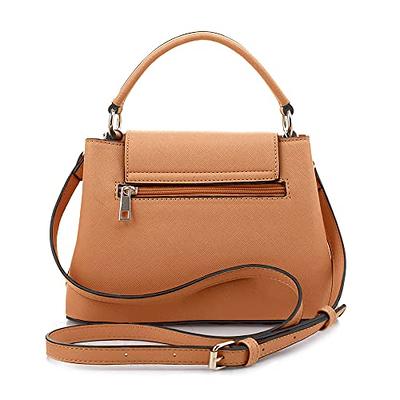 EVVE Small Crossbody Bag for Women Trendy Flap Saddle Purses with Tassel  and Adjustable Shoulder Strap - Black: Handbags