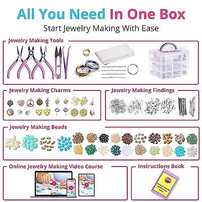 Modda Complete Jewelry Making Kit with Video Course, Includes Instructions,  Beads, Necklace, Bracelet, Earrings Making, Crafts for Adults, Beginners,  Christmas Gift for Teens, Girls 13-15, Moms, Women: Buy Online at Best Price