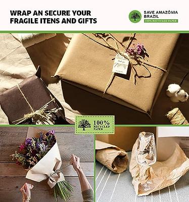 Brown Kraft Paper Ideal for Gift Wrapping Packing Roll for Moving Art Craft  Shipping Floor Covering Wall 100% Recycled Material