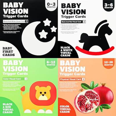  BELLOCHIDDO Black and White Contrast Baby Flashcards - Infant  Baby Cards for Brain Development, Baby Learning Toys, Flash Cards, Visual  Stimulus Cards - Educational Baby Toys for Newborn 6-12 Months 