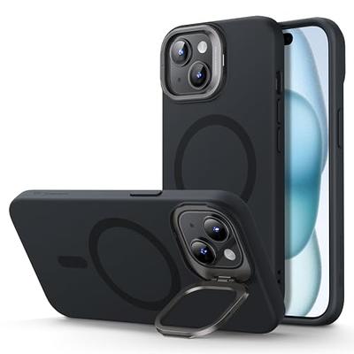 ESR for iPhone 15 Plus Case, Compatible with MagSafe, Military-Grade  Protective Case, Built-in Stash Stand Phone Case, Scratch-Resistant TPU  Back Cover, Classic Series, Clear Black : : Electronics