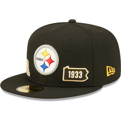 Pittsburgh Steelers New Era Framed AF 9FORTY Snapback Hat - Black