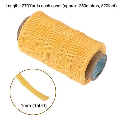 Leather Sewing Thread 273Yards 150D/1mm Waxed Stitching Flat Thread - Yahoo  Shopping