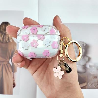 Earphone Case for AirPods Pro 2 Glitter Hearts Love Colorful Cover Funda  for Air Pods 2 3 Transparent Soft TPU Case with Hook