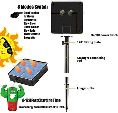 Outdoor Solar LED Rope Light, IP65 Waterproof Rope Light, Solar