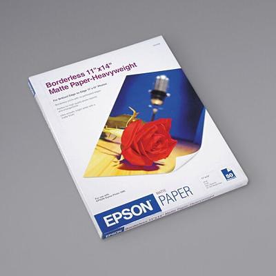 Epson Premium Presentation Paper MATTE (8.5x11 Inches, Double-sided, 50  Sheets) (S041568),Bright White