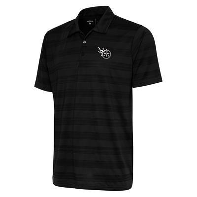 Men's Baltimore Ravens Antigua Black/Steel Nova Polo